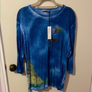Raffi Blue Long Sleeve Tee